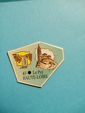 ANCIEN  MAGNET LE GAULOIS  CARTE DE FRANCE N°  43  HAUTE-LOIRE