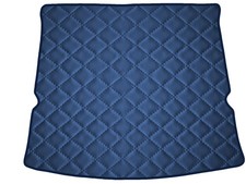 Matelassé Cuir éco BLEU FONCÉ Tapis coffre pour Ford SMAX II 7per 2015-…