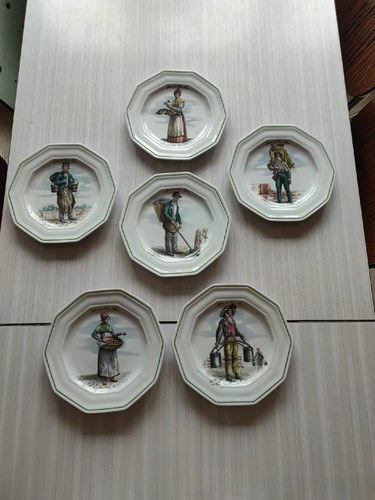 Série assiettes - de, 6
