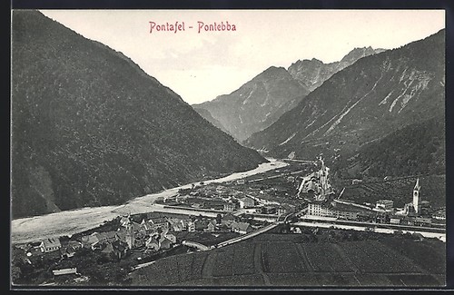 Carte postale panneau pont - panneau,