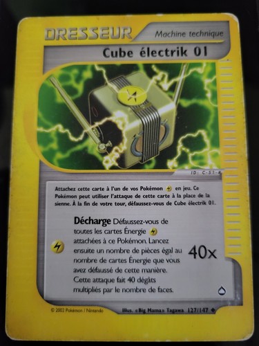 Carte pokémon cube électrik - pokémon,