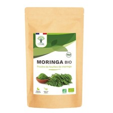 Moringa Bio en poudre - Conditionné en France – Vegan - 300 g