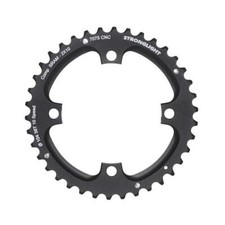 Plateau vtt double 38dts d104 2x10 ext noir 4 branches 10v xo filete