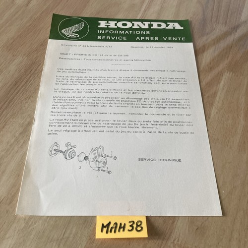 Honda moto 1974 cb125jx - honda,