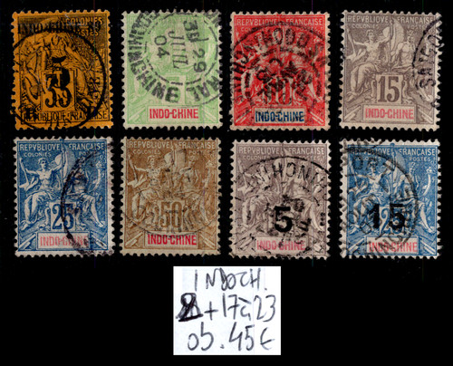 Indochine timbres 17 - timbres, +