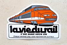  TGV SNCF autocollant publicitaire ancien sticker TRAIN 1981 la vie du rail 