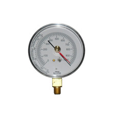 Vacuomètre, vuotomètre, jauge à vide diamètre 80 mm 0/1000 mbar - attaque ra