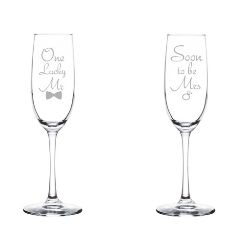 Champagne flute glass set 2 - champagne, of