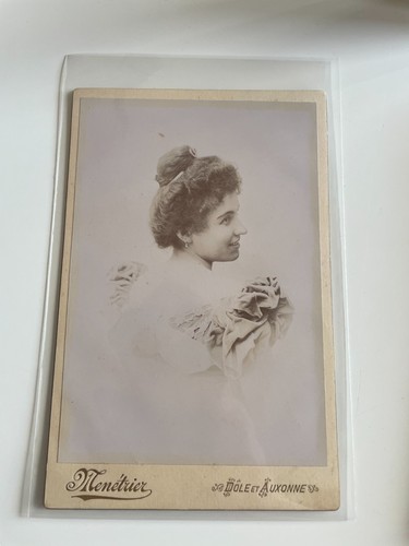 Photo cabinet cdv femme dos - photo,