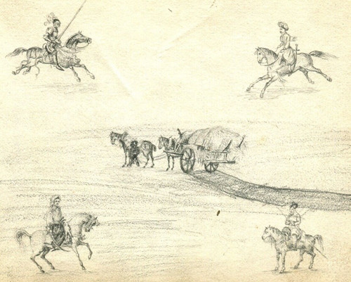 Cavalier cheval people - cheval,
