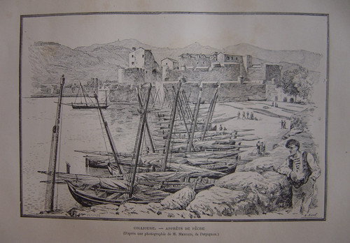 Gravure collioure c1890 - gravure,