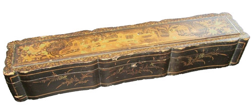 Chinois doré laque bois - doré,