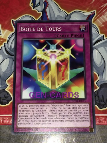 Carte boite de tours - carte,