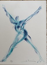 La gymnaste en mouvement - Bernard Jobin - Lithographie signée numérotée