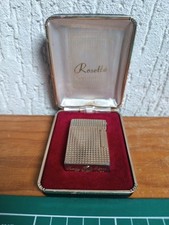Ancien Briquet Rosetta Doré