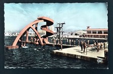 MAROC CASABLANCA TOBOGGAN PISCINE MUNICIPALE    CPA POSTCARD  P67