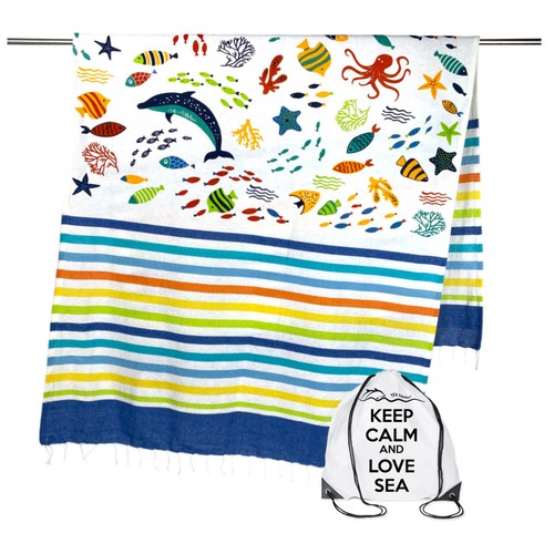 Serviette plage fouta - serviette,