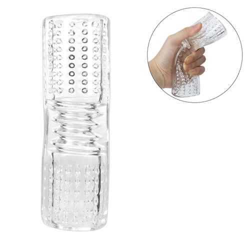 Transparent pocket pussy cup - transparent, pocket-pussy-cup