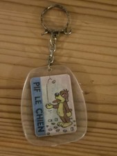 porte clé clef bd bande dessine pif le chien vaillant au dos vintage keychain
