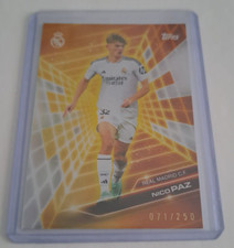 Card Carte numérotée 071/250 NICO PAZ #GF-1 Real Madrid TOPPS FAN SET 2024-2025