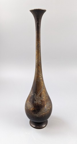 Vase bronze japonais - vase,