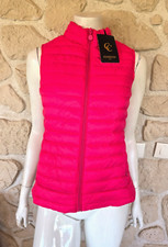 Doudoune sans manches rose