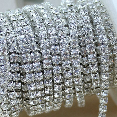 Verges cristal strass - cristal,