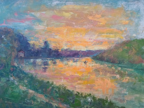 Intéressante peinture - , à