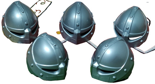 Playmobil casques - x5,