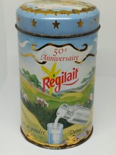Boîte Métal Vintage Régilait Edition Limitée 50 ème Anniversaire Année 1999