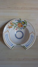 Ancien plat à barbe en faïence du Sud Ouest (Auvillar)