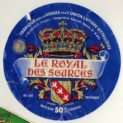 Etiquette fromage royal des - etiquette,