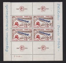 💎 BLOC PHILATEC NEUF LUXE **** MNH NUMERO ROUGE /  cote 150 euros /  No1422 💎