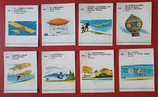 LOT DE 8 IMAGES CHOCOLAT COOP - LES ORIGINES DE L'AVIATION