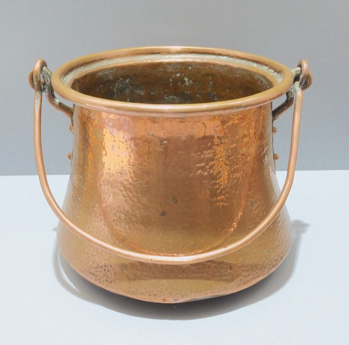 Ancien chaudron cuivre - chaudron,
