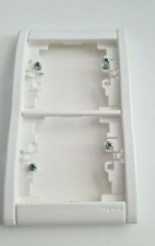 85001 LEGRAND SAGANE plaque Double Verticale Opalis blanc interrupteur prise 