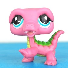 Authentic Littlest Pet Shop #1464 Alligator Crocodile / Original Hasbro LPS
