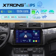 Autoradio GPS Android 14 BMW E46 Wifi 4G Carplay Voiture XTRONS IXAP9446BL 6G+