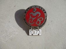 M.C du BASSIN HOUILLER 73  médaille de concentration moto vintage badge insigne