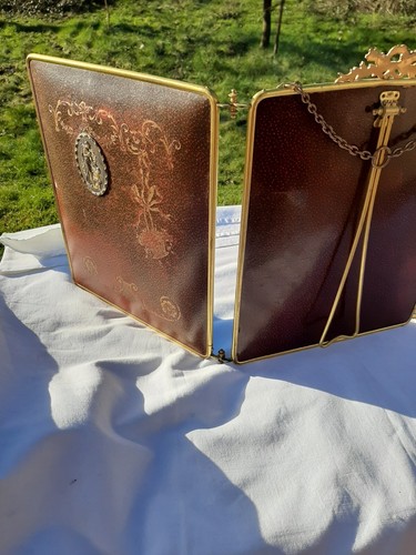 Miroir ancien tryptique - miroir,