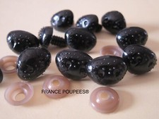 Lot de 2 Nez ours 23/26mm-pour animaux peluches doudous-teddy bear-animal