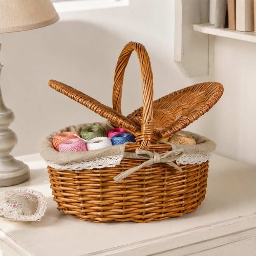 Cesto picnic cœur - cœur, en