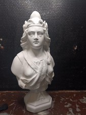 Rare Buste Marianne 33cm  Staff - Symbole de la République & Valeurs Maçonnique