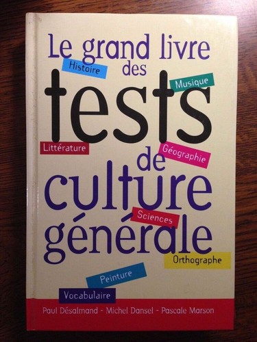 Grand livre des tests - des,