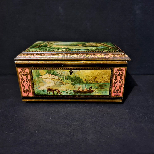 Ancienne boite biscuit - boite,