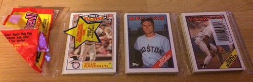 1988 topps pack three - three, yankees