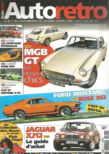 Auto retro 307 mgb - retro, gt
