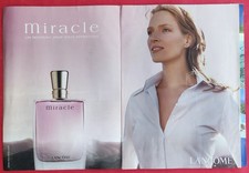 Publicité presse: Parfum MIRACLE de LANCÔME Paris - Uma THURMAN 2002