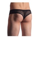 mini pant dentelle noir sexy Manstore taille XL 