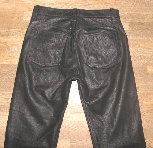 Jeans cuir pour hommes - jeans,